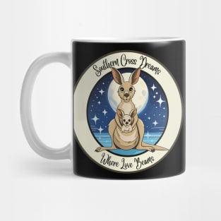 Southern Cross Dreams, Where Love Beams Kangaroo Love Mug